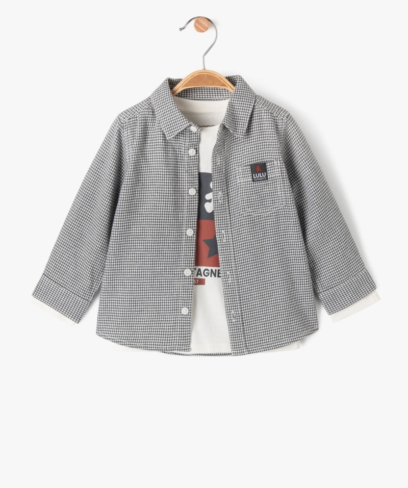 Ensemble 2 pièces chemise et tee-shirt bébé garçon - LuluCastagnette
